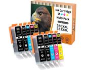 XXL Ink Cartridge Multipack – Compatible With Canon PIXMA TS8352, TS6350a, TS8350a (PGI-580XL CLI-581XL)