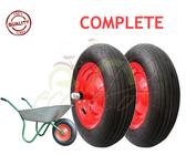 14 Zoll PU-Schubkarrenrad 3.50-8 – Pannensicher, Mit Achse, 120 Kg Traglast, Für Schubkarren, Trolleys & Anhänger