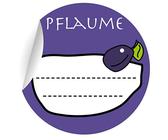 itenga 50x Marmeladen Etikett Erdbeere Aufkleber 100% selbstgemacht Sticker braun selbstklebend für Marmelade Einmachgläser Geschenke - hochwertiges Papier - 4,5x3,8cm (Himbeere