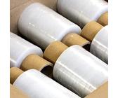 10 Rollen Stretchfolie 100mm + Handabroller – Transparent, 150 M Pro Rolle