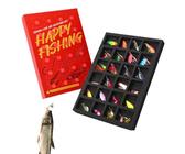 ZECK Adventskalender Raubfisch 2025 – 24 Köderboxen Mit Wobblern, Gummiködern & Haken Im Wert Von 250€