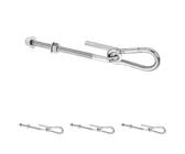 Aqbau 2er-Set Schaukelhaken M10 Mit Schäkel – Verzinkter Stahl, Inkl. Nylonlager, Für Schaukeln & Outdoor-Befestigungen
