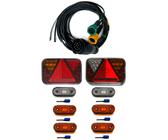 Warmfay Rücklicht Anhänger Beleuchtung, 12V 13 Polig Stecker Anhänger