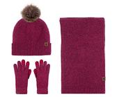 Generisch Mütze Schal & Handschuh-Sets 3 In 1 Winter Schlaffe