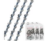 3 Catene Per Motosega Compatibili Con Einhell GE-LC 36/35 – 35 Cm, 3/8 LP, 52 Maglie, 1,1 Mm, Pieno Taglio