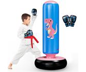 Ruiqas Aufblasbarer Boxsack Für Kinder – Freistehend, 119,4 Cm Hoch, Blau, Für Zuhause, Training & De-Stressing – Stabiler PVC-Sandsack Mit Wasser- Oder Sandbefüllung Ruiqas Aufblasbarer Boxsack Für Kinder – Freistehend, 119,4 Cm Hoch, Blau, Für Zuhause, Training & De-Stressing – Stabiler PVC-Sandsack Mit Wasser- Oder Sandbefüllung