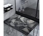 Badezimmerteppich Niedliche Katze Badematte Set 3 Teilig,Teppich Badvorleger rutschfeste (45x75) U-Typ Wasseraufnahme Schmutzfangmatte Schnelltrocknend Toilet Fußmatte