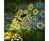 Solar-Weihnachtsmann Mit Gießkanne – Bunte Lichterkette, Solarbetrieben, Wetterfest, 1 Stück, Für Garten, Terrasse, Weihnachtsdeko Außenbereich