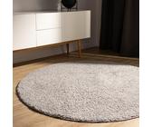 Carvapet Rundteppich 120 Cm, Weich & Flauschig – Bedruckt, Rutschfest & Waschbar In Dunstblau