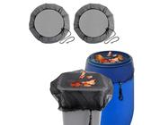 Regentonnennetz 2er Set - Schutzabdeckung Mit Zugkordel Gegen Laub Und Insekten