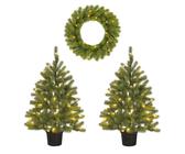 künstlicher weihnachtsbaum black box Black Box Black Box künstlicher Weihnachtsbaum 'Joy' inkl. LED-Beleuchtung  und Weihnachtsornamente – 90 cm kaufen main image 0
