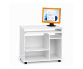 FineBuy Computertisch GRASSE Rollbar Weiß 90 X 71  Produktbild-Vorschau 9