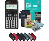 Casio fx-85DE X ClassWiz incl. WYNGS Beschermhoes Donkergrijs - Wetenschappelijke Rekenmachine - Basis Pakket (Duits