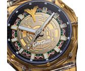 Tot 81% op Reign Philippe automatisch horloge met leren bandje