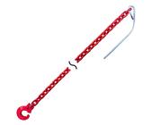 Produktbild von Joma-Tech Forstkette Vierkant 8mm – 2 Meter, Rot Lackiert, Bruchlast 9000 Kg, Meterware