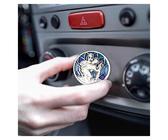 LUNEXUS Christoffel auto magneet 2,3 cm - heilige Christoffel plaatje - gezegend - beschermheilige automobilisten - compact metalen figuur - beschermengel auto magneet - auto geluksbrenger