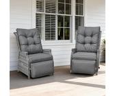 Garten Relaxsessel mit Liegefunktion