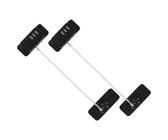 FUTUREORYY 2x Motorradhelm Schlösser - Sicherheitskabelverschluss Schwarz