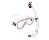 CRESSI Estrella Maske & Seal Dry Schnorchel Set – Transparent/ Aquamarin, Einfachglas, Trocken-Tauchtechnologie, Für Schnorcheln