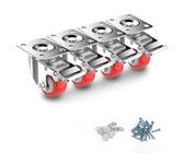 Schwerlastrollen 50mm Schwerlastrollen 50 Mm – 8er Set, 960 Kg Tragkraft, PU, Mit Bremse, Leise, Spurlos, Für Möbel & Werkbänke Schwerlastrollen 50mm Schwerlastrollen 50 Mm – 8er Set, 960 Kg Tragkraft, PU, Mit Bremse, Leise, Spurlos, Für Möbel & Werkbänke