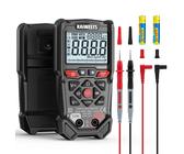 Digital Multimeter, HT118A Handheld Multi-Function Multi Tester with LCD Flashlight, Electric Voltmeter Tester, AC DC 6000 counts Volt Amp Ohm Capacity Hz Temp Tester