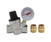 Druckminderer Wasser 1 Zoll DN25 – Mit Rückspülfilter, Manometer Und Feinfilter, Aus Messing, Für Die Hausinstallation