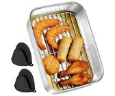 Edelstahl-Lasagneform 45,7 X 27,9 Cm Mit Deckel – Produktbild-Vorschau 4