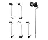 50x Fensmile Ringisolator Mit Gewinde, Schwarz – Weidezaun-Isolatoren Für Holzpfähle, Seil & Elektrozaun
