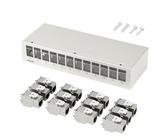 FGB Cat 7 Patchpanel Verteilerfeld 12 Port | Preisvergleich bei idealo.de