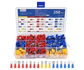 100/lot Piggy Back Spade Crimp Stecker Terminal 40red 50blue 10yellow v7 K2