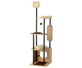 rhrquality kratzbaum Kratzbaum Maine Coon Tower Blackline Plus (Creme) 225-245 cm