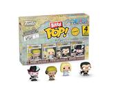 Funko Bitty Pop! One Piece - Pack De 4 Figurines Dont Sanji + Chance D'avoir Une Variante Rare Chase - Figurines Miniatures 2.3 Cm, Avec Vitrine
