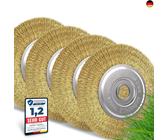 GLORIA Stahldraht-Fugenbürste (2er Set) – Ersatzbürste Für MultiBrush & WeedBrush, 11 Cm Durchmesser, 1,5 Cm Breite, Für Tiefe Fugenreinigung Von Waschbeton & Stein