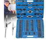 Krino Gewindebohrer- Und Schneideisen-Set 110-teilig | M + MF 2–18 Mm | Für Garage & Werkstatt