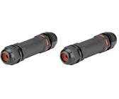 AOHUA IP68 Kabelverbinder M20 3-polig Wasserdicht (4 Stück) – Für Erdkabel 5,5-9,5 Mm, 500V/15A – Outdoor Abzweigdose