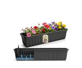 holzwand mit blumenkasten Holz Blumenkasten  Blumenkbel  Vertikale Holzlatten  45x35x35 cm   FaHome