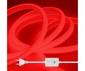 XUNATA LED Streifen 4m – SMD 5630, 180 LEDs/m, Warmweiß, IP67, 220-240V, Mit EU-Stecker & Schalter