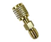 2x Kältefüller-Sicherheitsventil Für R22/R410A – SAE 1/4" Auf 1/4", Kupfer, Für Klimaanlagen-Vakuumpumpe