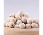 50 Buche-Holzkugeln Naturbelassen – 15 Mm Durchmesser – Perfekt Für Basteln, DIY, Dekoration