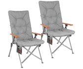 HOMECALL Campingstuhl Hochlehner 108cm mit Lendenwirbelstütze Klappstuhl Angelstuhl Faltbar (Bis 150kg, gepolstert, faltbar, stabil, 1 St), für Camp Garten Balkon ab 39,99 € (April 2026