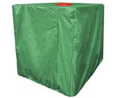 IBC Tank Abdeckung Für 1000L Container – Wasserdichte Schutzhülle Mit Reißverschluss, UV-beständig, 120x100x116 Cm, Grün