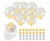 30 Stück LED-Ballonlichter – Superhelle Mini-Partylichter Für Papierlaternen & Luftballons, Weiß, Mit Batterien, Blinkmodus