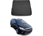 OMAC Fußmatten & Kofferraumwanne Set Kompatibel Mit Ford Focus Mk3 2011-2018 Limo Gummi TPE