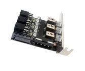 Richer-R HDD Power Control Switch, 2,5 inch harde schijf SATA Drive Switcher 6 zelfborgende schakelaar besturing IDE 2xSATA 15pin schakelaar voor desktop PC computer