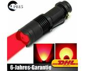 2er-Set LED Rotlicht-Taschenlampe 670 Nm – Jagdlampe Mit Rotlicht Für Nachtaktivitäten