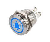 TRU COMPONENTS Schalter Drucktaster Edelstahl 12 mm beleuchtet TC-9219012