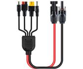 Anderson To SAE Adapter Cable 2FT 12AWG - Waterproof Solar Connector For Goal Zero Yeti & Portable Power Stations