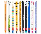 14 Radierbare Gelstifte Set - Thermoempfindliche Stifte Mit Tierdesigns 0,7mm