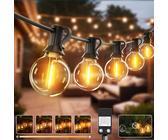 Btfarm Lichterkette Lampions Mit Fernbedienung – 8 M, 20 LED, Wasserdicht, Timer & 8 Modi – Für Balkon, Party, Garten, Indoor & Outdoor