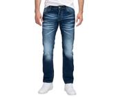 Lorenzo Loren Jeans Uomo – Slim Fit – Vita Elastica Con Coulisse – Effetto Invecchiato – Morbido